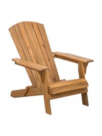 Fauteuil lounge de jardin en bois d'acacia Charlie, Bois d'acacia massif, huilé, Brun, larg. 93 x prof. 74 cm