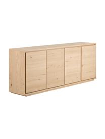 Sideboard Finn mit Türen und Eichenholzfurnier, Korpus: Mitteldichte Holzfaserpla, Eichenholz, 217 x 85 cm