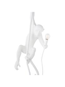 Lampada a sospensione da esterno  con spina Monkey, Resina, Bianco, Larg. 37 x Alt. 77 cm