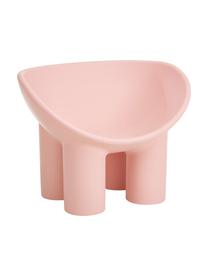 Design fauteuil Roly Poly in roze, Polyethyleen, vervaardigd volgens het rotatiegietprocédé, Roze, B 84 x H 57 cm