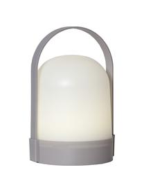 Lampada da tavolo portatile con timer Lette, Paralume: materiale sintetico, Bianco, grigio, Ø 14 x Alt. 22 cm