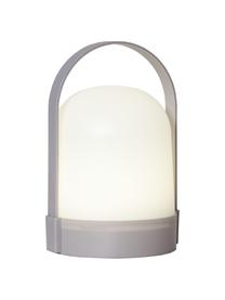 Lampada da tavolo portatile con timer Lette, Paralume: materiale sintetico, Bianco, grigio, Ø 14 x Alt. 22 cm