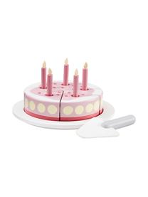 Spielzeug-Set Birthday Cake, Holz, Rosa, Weiss, Gelb, Ø 19 x H 10 cm