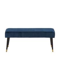 Banquette en velours Beverly, Bleu foncé