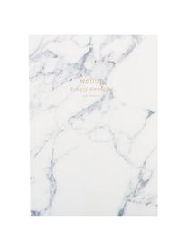 Zápisník White Marble, Papír, Bílá, Š 11 cm