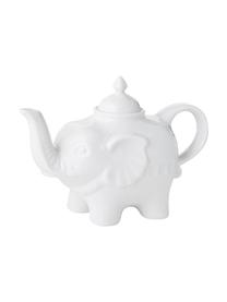 Theepot Elephant van keramiek, 900 ml, Keramiek, Wit, 900 ml