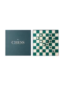 Jeu d'échecs Classic, Papier, acrylique, Beige, vert, larg. 25 x haut. 5 cm