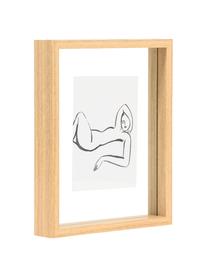 Ingelijste digitale print Aesthetic, Lijst: MDF, Afbeelding: papier, Bruin, wit, zwart, 20 x 25 cm