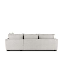 Ecksofa Tribeca, Bezug: 100 % Polyester Der hochw, Gestell: Massives Kiefernholz, Füße: Massives Buchenholz, lack, Webstoff Hellgrau, B 315 x T 228 cm, Eckteil links