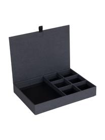 Coffret à bijoux Precious, Carton rigide, Anthracite, larg. 27 x prof. 19 cm