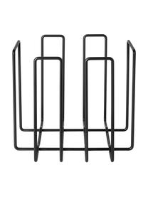 Zeitschriftenhalter Wires, Metall, Schwarz, 34 x 31 cm