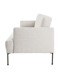 Schlafsofa Fluente (3-Sitzer), Bezug: 80 % Polyester, 20 % Rami, Gestell: Massives Kiefernholz, FSC, Füße: Metall, pulverbeschichtet, Webstoff Hellbeige, B 220 x T 88 cm