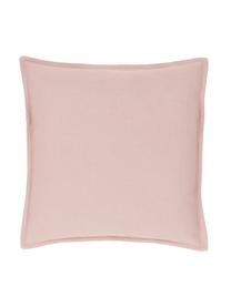 Federa arredo in cotone rosa cipria Mads, 100% cotone, Rosa, Larg. 40 x Lung. 40 cm