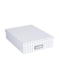 Caja Oskar, Caja: cartón laminado macizo (1, Blanco, negro, An 26 x Al 9 cm