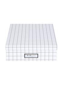 Caja Oskar, Caja: cartón laminado macizo (1, Blanco, negro, An 26 x Al 9 cm