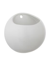 Malý nástenný obal na kvetináč z keramiky Globe, Keramika, Biela, Ø 15 x V 15 cm