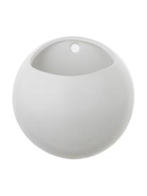 Malý nástenný obal na kvetináč z keramiky Globe, Keramika, Biela, Ø 15 x V 15 cm