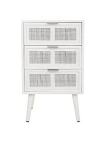 Nočný stolík so zásuvkou Cayetana Shelfy, Drevo biela, Š 42 x V 71 cm