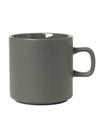 Tazas de café Pilar, 6 uds., Cerámica, Gris oscuro, Ø 9 x Al 9 cm, 250 ml