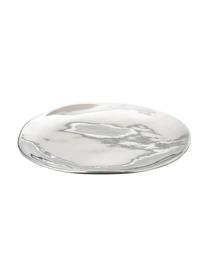 Teller-Set Imperfect in Silber, 3-tlg., Porzellan, beschichtet, Silberfarben, Sondergrößen