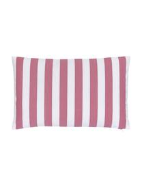 Federa arredo a righe color rosa/bianco Timon, 100% cotone, Rosa, bianco, Larg. 30 x Lung. 50 cm