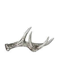 Piezas decorativa Antler Serafina, 2 uds., Poliresina, Plateado, An 14 x Al 7 cm