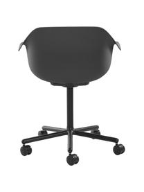 Sedia da ufficio nero Warrington, Seduta: polipropilene, Struttura: alluminio, Nero, Larg. 57 x Prof. 63 cm