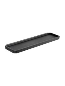 Łazienkowa półka ścienna z metalu Rim, Aluminium powlekane, Czarny, S 44 x G 11 cm