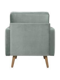 Fauteuil velours vert sauge Saint, Velours vert sauge, larg. 85 x prof. 76 cm