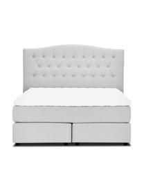 Kontinentální postel premium s ozdobným čelem Royal, Světle bílošedá, Š 160 cm, D 200 cm, stupeň tvrdosti 3