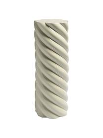 Colonna decorativa grigio chiaro Marshmallow, Fibra di vetro, Grigio chiaro, Ø 24 x Alt. 70 cm