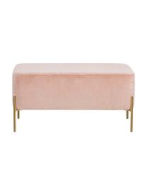 Čalouněná lavice Harper, Růžová, zlatá, Š 90 cm, V 44 cm
