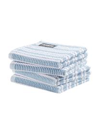 Paños de cocina Basic Clean, 4 uds., Algodón, Azul, blanco, An 30 x L 30 cm