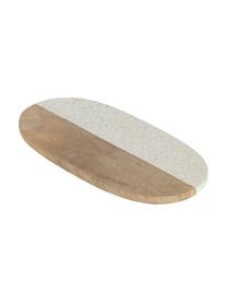 Snijplank Augustine, L 40 x B 20 cm, Terrazzo, mangohout, Mangohout, beige, 40 x 20 cm