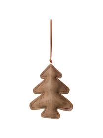 Ensemble de décorations de sapin de Noël en cuir Fade, 3 élém., Brun