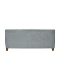 Divano letto 2 posti in velluto grigio Rosso, Rivestimento: 100% velluto di poliester, Struttura: legno, molle a onda, Piedini: legno laccato, Grigio, Larg. 188 x Prof. 85 cm