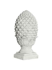 Pieza decorativa artesanal para columna Karol, Plástico, fibra de vidrio, Gris, Ø 25 cm