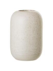 Vase Aya aus Steingut in Beige, Steingut, Beige, Ø 11 x H 17 cm