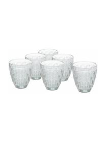 Vasos Bali Leaf, 6 uds., Vidrio, Transparente, Ø 10 x Al 10 cm