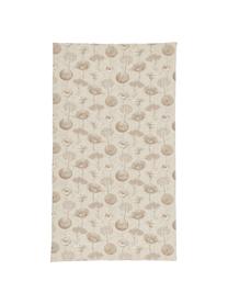 Tovaglia in cotone con motivo floreale Freya, 86% cotone, 14% lino, Beige, marrone, fantasia, Per 6-10 persone (Larg. 140 x Lung. 250 cm)