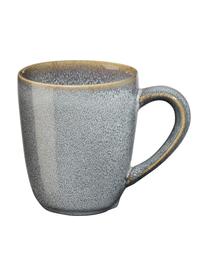 Tasse à thé rustique Saisons, Ø22 cm, 6 pièces, Grès cérame, Bleu, Ø 9 x haut. 10 cm