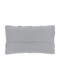 Housse de coussin tissé rectangulaire gris clair Norman, Gris clair, larg. 30 x long. 50 cm