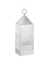 Lámpara de mesa recargable para exterior Lantern, portátil, Plástico, Plateado, An 10 x Al 31 cm