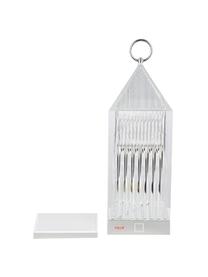 Lámpara de mesa recargable para exterior Lantern, portátil, Plástico, Plateado, An 10 x Al 31 cm