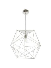 Grote hanglamp Cape Town, Lampenkap: gecoat edelstaal, Zilverkleurig, Ø 51 x H 45 cm