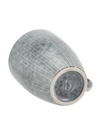 Set de desayuno artesanal Nordic Sea, 4 comensales (12 pzas.), Cerámica de gres, Gris azulado, 4 comensales (12 pzas.)