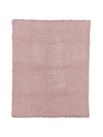 Plaid a maglia Adyna, 100% acrilico, Rosa, 150 x 200 cm