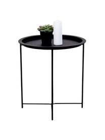 Mesa auxiliar Bastia, Acero, Negro, Ø 47 x Al 51 cm