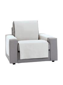 Funda de sillón Levante, 65% algodón, 35% poliéster, Crema, An 55 x L 220 cm
