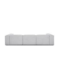 Modulares Sofa Lennon (4-Sitzer), Bezug: 100 % Polyester Der strap, Gestell: Massives Kiefernholz FSC-, Webstoff Hellgrau, B 327 x T 119 cm